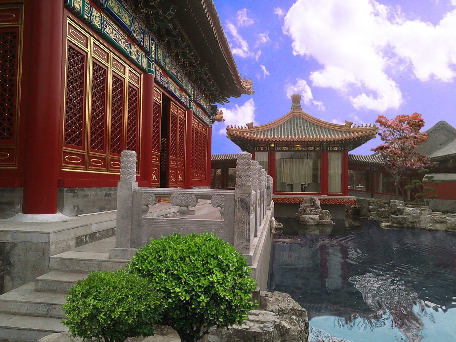 Lv Garden Huanghuali Art Galery Beijing Hotel Yinjiafu Exteriör bild