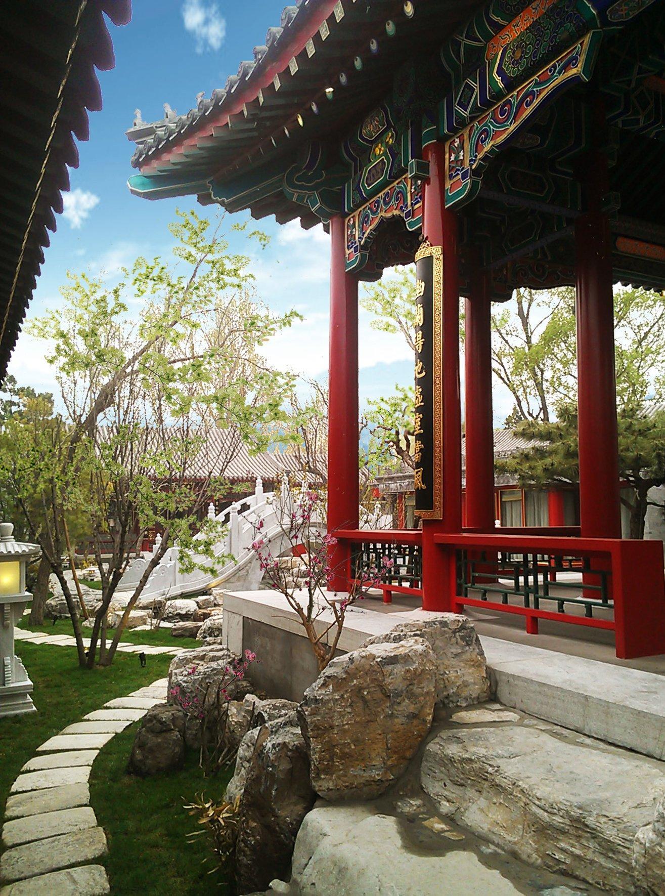Lv Garden Huanghuali Art Galery Beijing Hotel Yinjiafu Exteriör bild